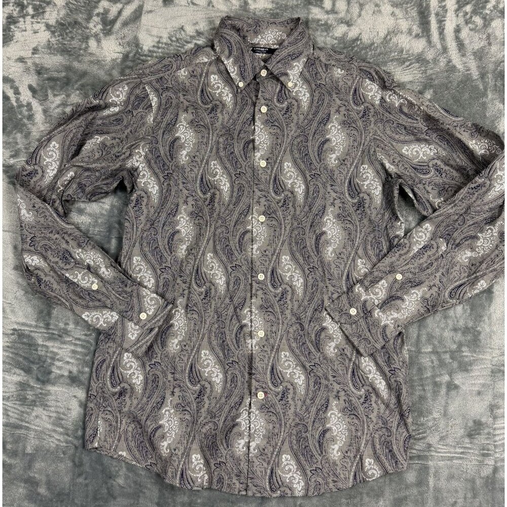 Cremeux Collection Paisley Button-Down Shirt Size S Menswear